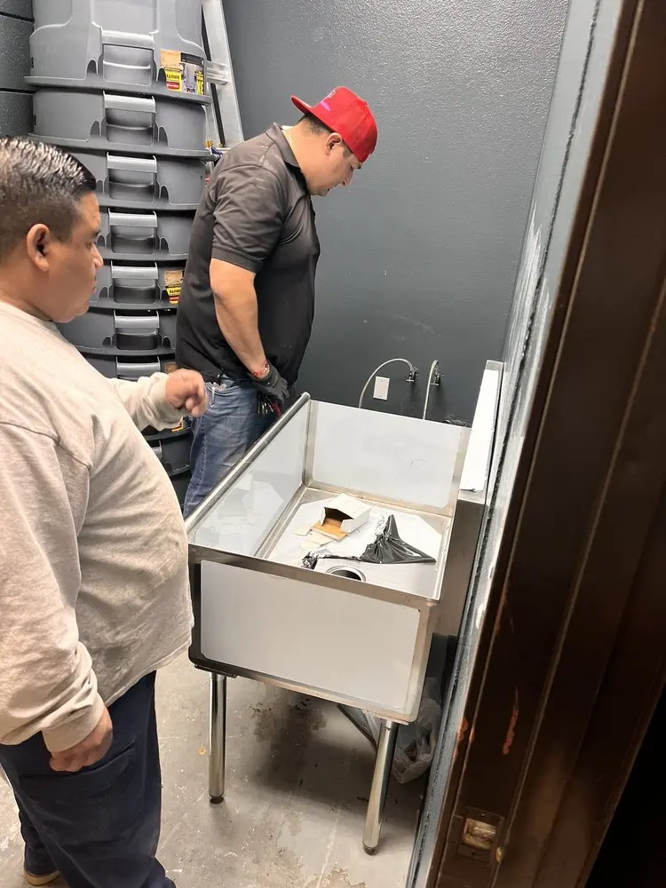 Commercial plumbing and sink installation in Limehouse